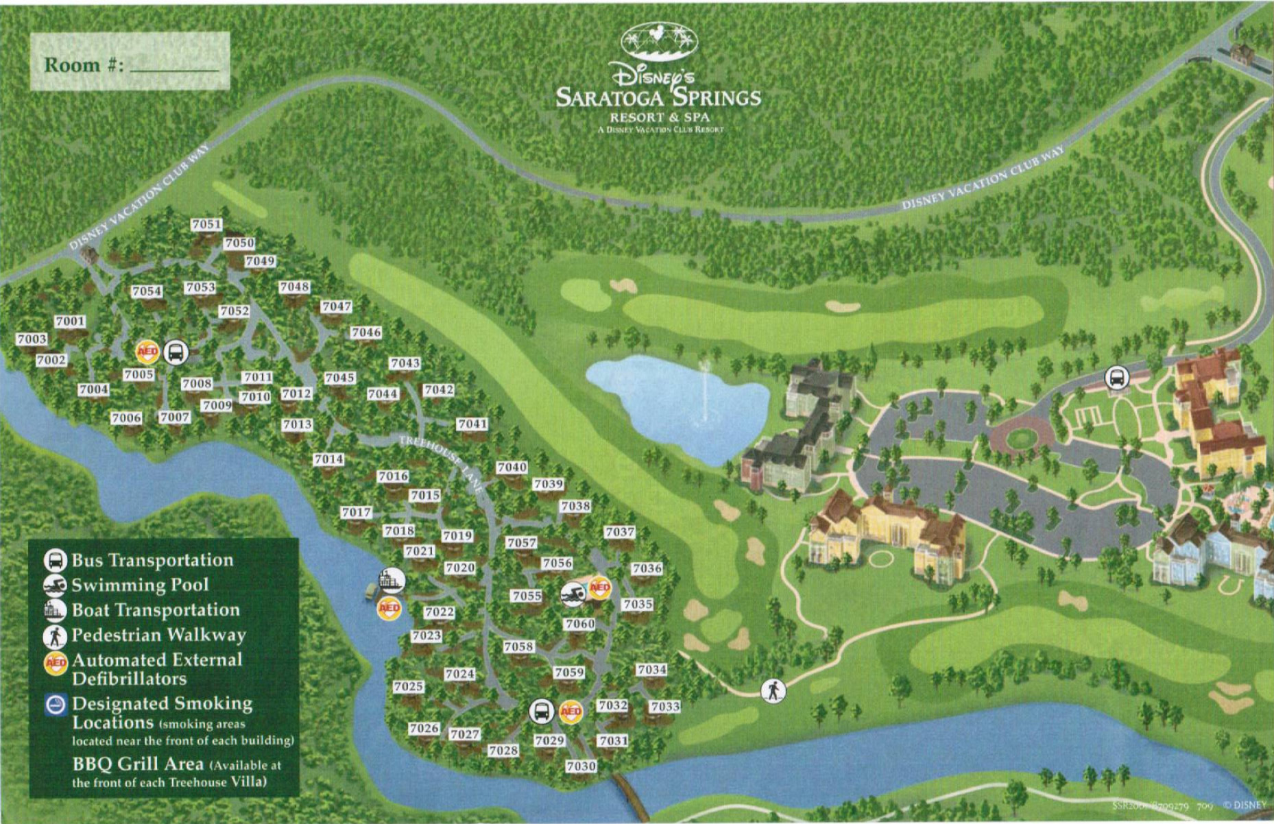 Saratoga Springs Resort Map